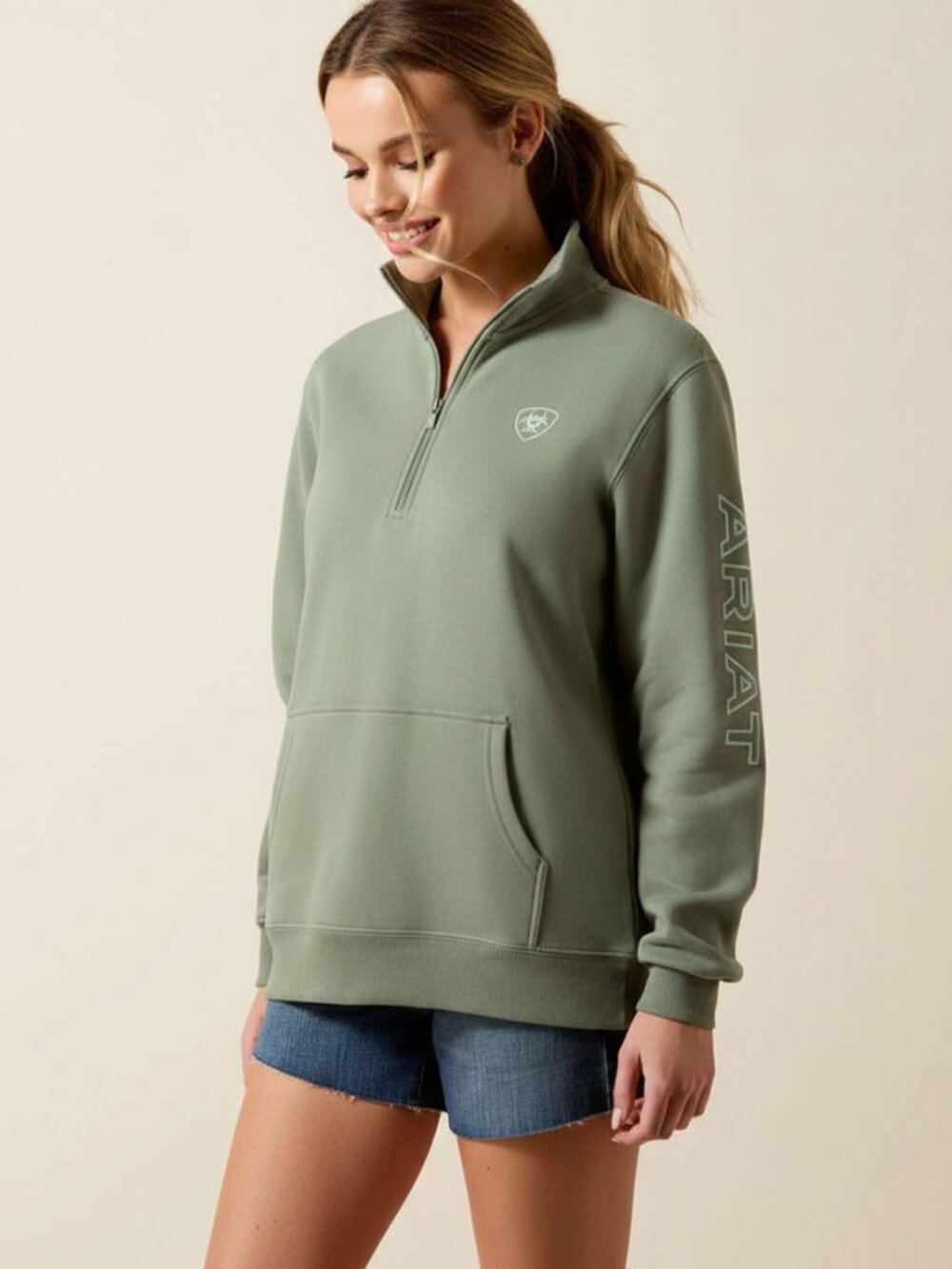 Women's Foundation Logo 1/2 Zip Sweatshirt | NWT